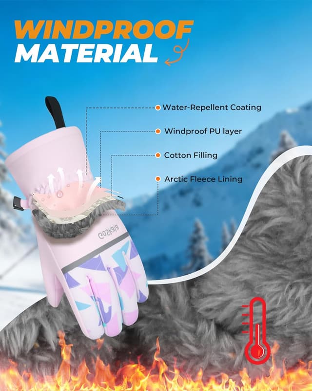 Thumbnail 4 de GoSkala Gants Hiver enfants 4–12 ans, tactiles et antidérapants