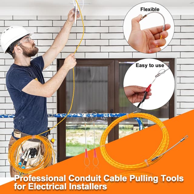 Detalle de Einziehfeder 10m Kabeleinziehhilfe