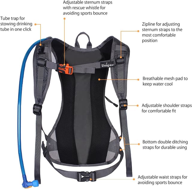 Thumbnail 2 de Unigear Hydration Pack 70 oz 2L