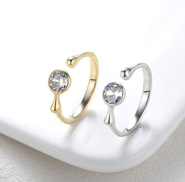 Detalle de VIKI LYNN Bague réglable argent 925