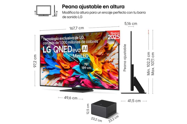 Detalle 2 de LG QNED9M Smart TV 75" 4K MiniLED 2025
