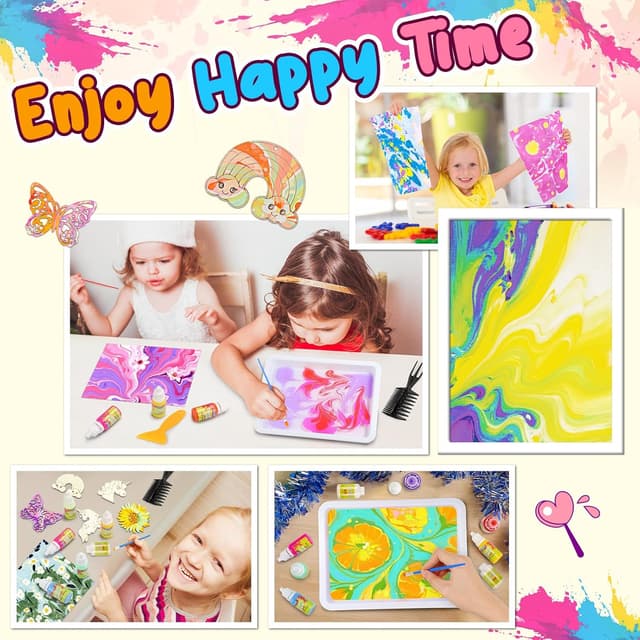 Thumbnail 4 de Hapikids Water Marbling Paint for Kids ๐จ