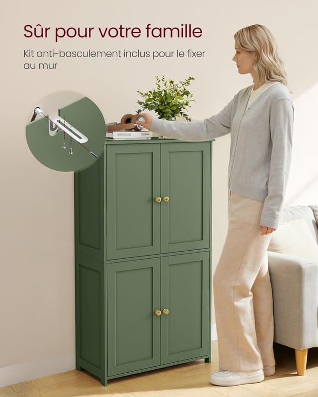 Thumbnail 6 de VASAGLE BBC553CH01 armoire de salle de bain