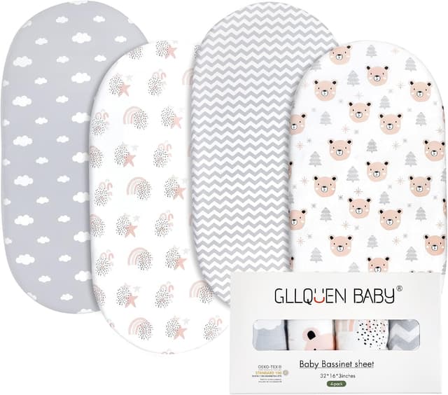 Detalle de GLLQUEN BABY Moses Basket Sheets 81x41cm