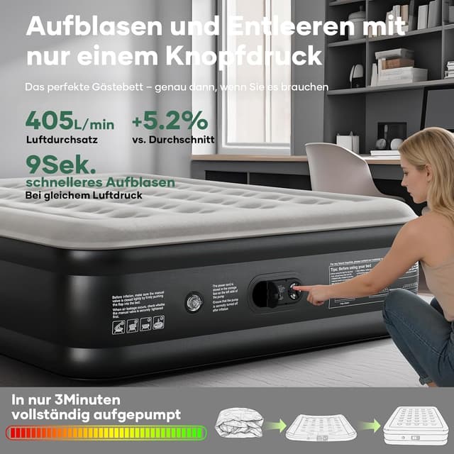 Thumbnail 6 de OlarHike Luftmatratze 200 x 140 x 46 cm