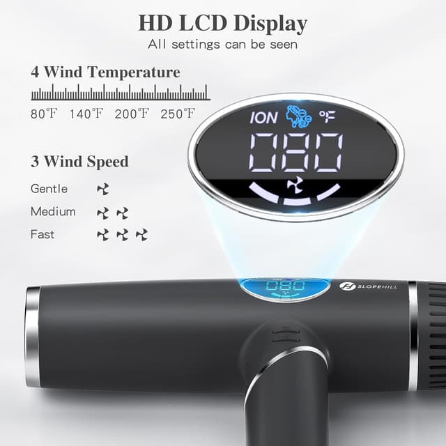 Detalle 2 de Slopehill Ionen Haartrockner 2000W — Reiseföhn