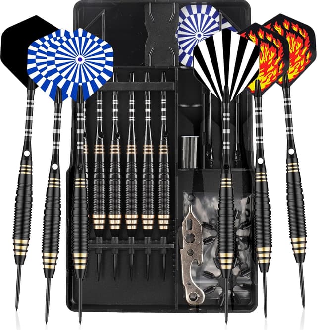 Imagen de CyeeLife CareGames 24g steel tip darts set en OfertitasTOP