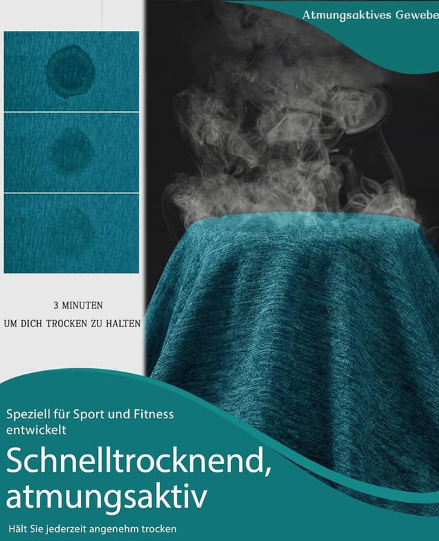 Detalle 2 de MAGCOMSEN Herren Sportshirt atmungsaktiv – leichtes Lauf- und Funktionsshirt mit schnellem Trocknen