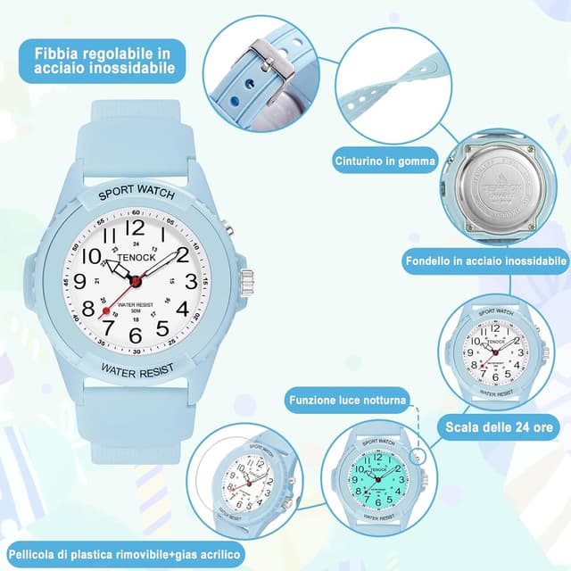 Thumbnail 6 de TENOCK Orologio Da Polso Sportivo 50 M