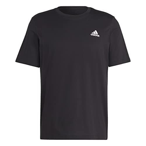 Detalle 2 de adidas Essentials Tee L negro – logo bordado