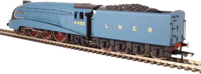 Detalle de Hornby R3395TTS RailRoad LNER A4 Class 4468 ‘Mallard’ Steam Locomotive (Era 3) — 00 Gauge, 1:76, DCC fitted with sound