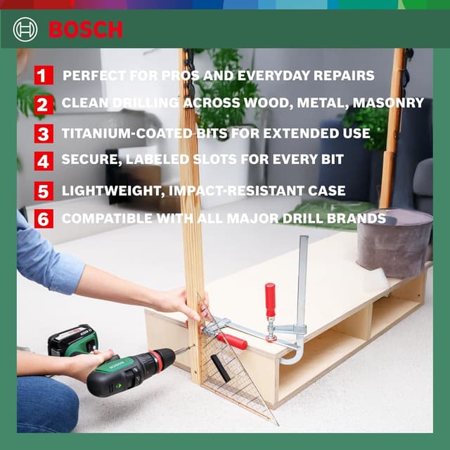 Thumbnail 2 de Bosch 50-Pieces X-Line Titanium Drill and Screwdriver Bit Set