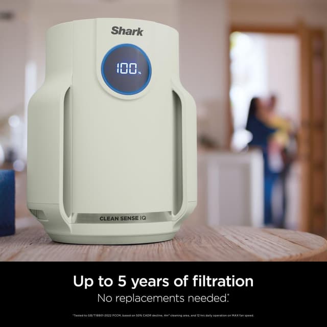 Detalle 2 de Shark NeverChange5 Air Purifier (HP072UKGN) for rooms up to 23sqm with 5-year HEPA filter