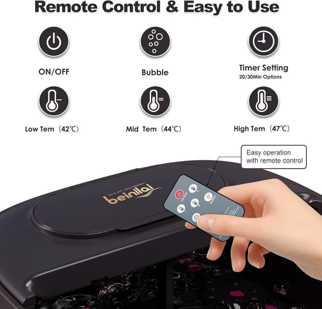 Detalle de Beinilai Foot Spa Massager 4.17 inches