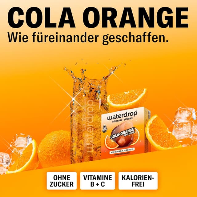 Thumbnail 1 de waterdrop® Cola x Orange 36 Würfel 🥤