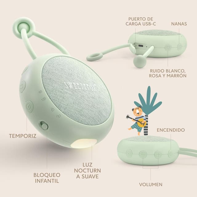 Thumbnail 3 de Sweety Fox Máquina Ruido Blanco Bebe 15 Sonidos