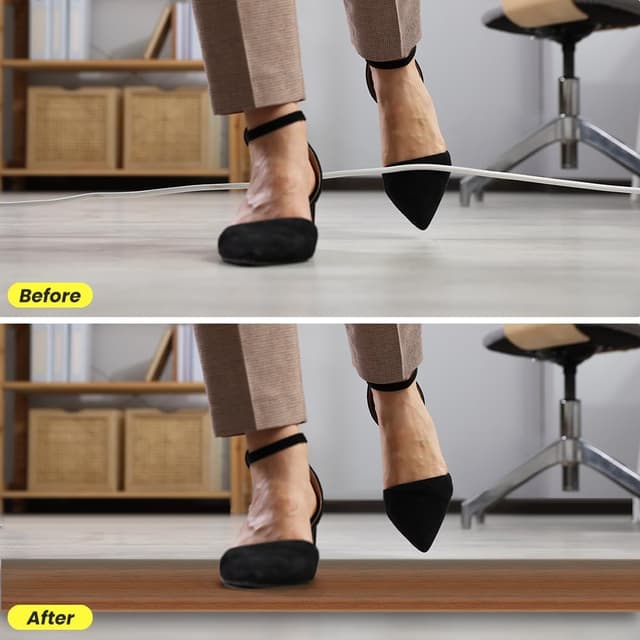 Thumbnail 3 de Adiwo Boden Kabelbrücke 2 m PVC Holzmaserung