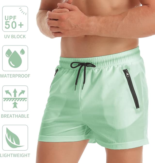 Thumbnail 6 de Maillot de bain homme Trunks Boxer Shorts à cordon de serrage (nylon + Lycra) – short de plage sport