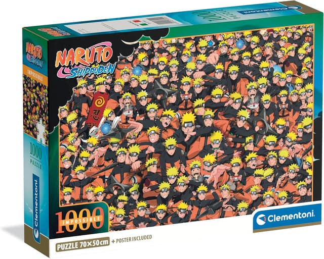 Detalle de Clementoni Puzzle 1000 pezzi Naruto (Special Series) con poster, scatola compatta 70x50 cm