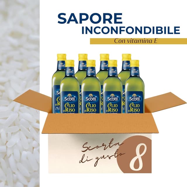 Thumbnail 1 de Riso Scotti Olio di Riso 0,75 L Confezione 8 pz