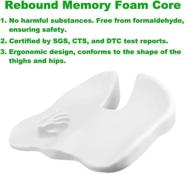 Thumbnail 3 de FOUNDCOOL Coussin siège mémoire coccyx