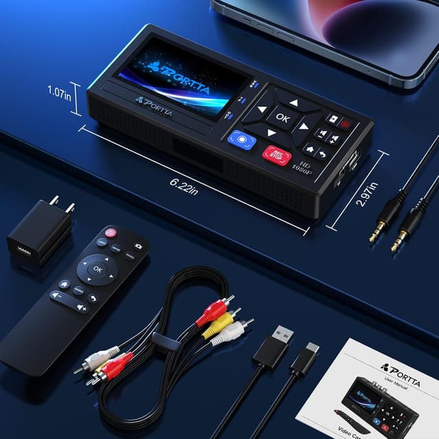 Thumbnail 5 de Portta VHS to Digital Converter recorder 🎥