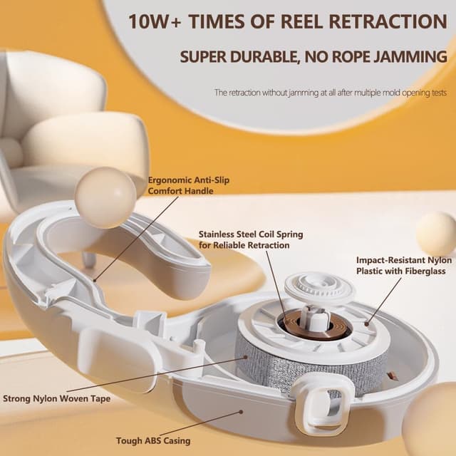 Detalle 2 de Marchul einziehbare Hundeleine 5 m – bis 30 kg, 360° ohne Verheddern, Einhand-Bremse