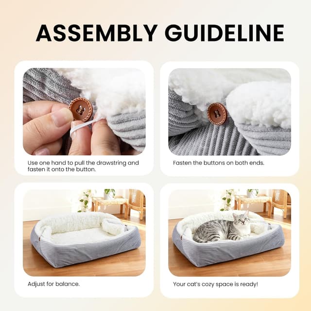 Thumbnail 4 de MAIYADUO Self Warming Cat Bed 60x45 cm