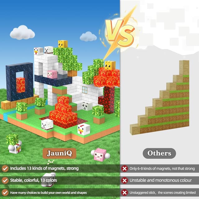 Thumbnail 2 de Blocchi magnetici 150 pezzi gioco creativo