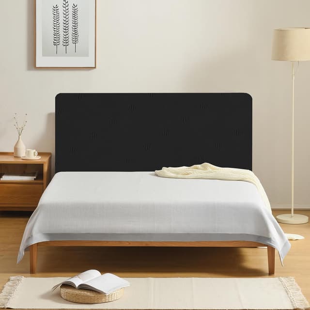 Detalle 2 de Ystyle Copri Testiera Letto matrimoniale/singolo elasticizzata 150 cm (nero)