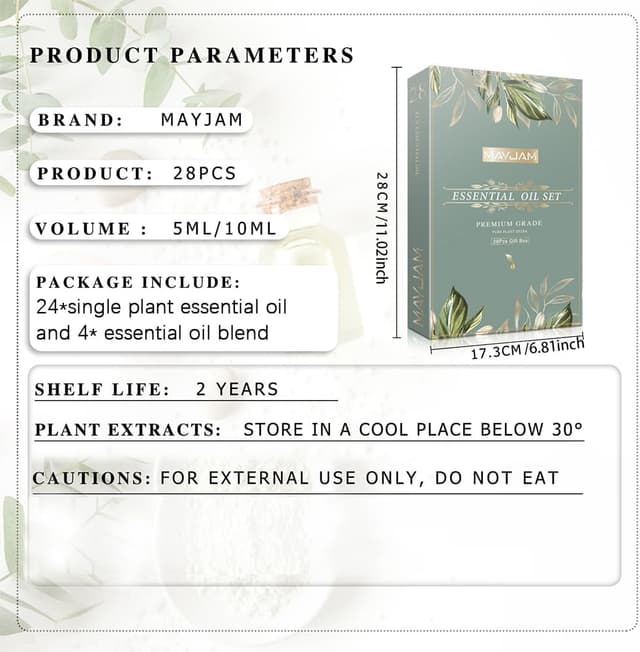 Thumbnail 5 de MAYJAM Coffret Huiles Essentielles 28pcs