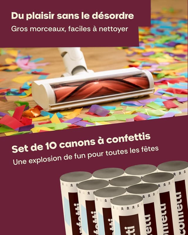 Thumbnail 5 de Partyjoker 10 Canons à Confettis 8 m