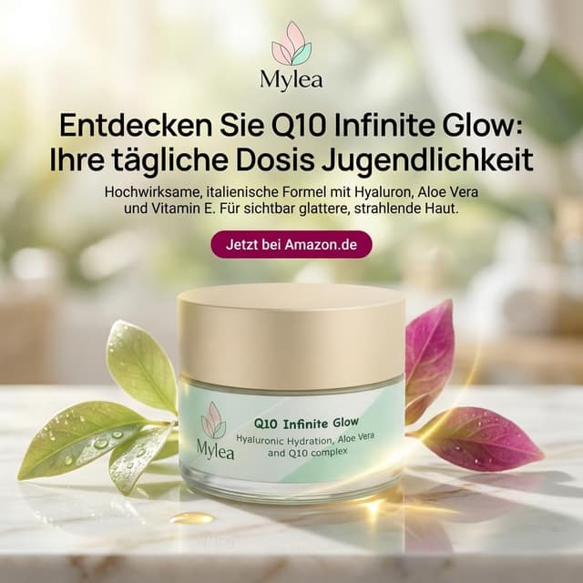 Detalle de Mylea Q10 Crema Viso Antirughe Nutriente 50 ml con Coenzima Q10, Acido Ialuronico e Aloe Vera