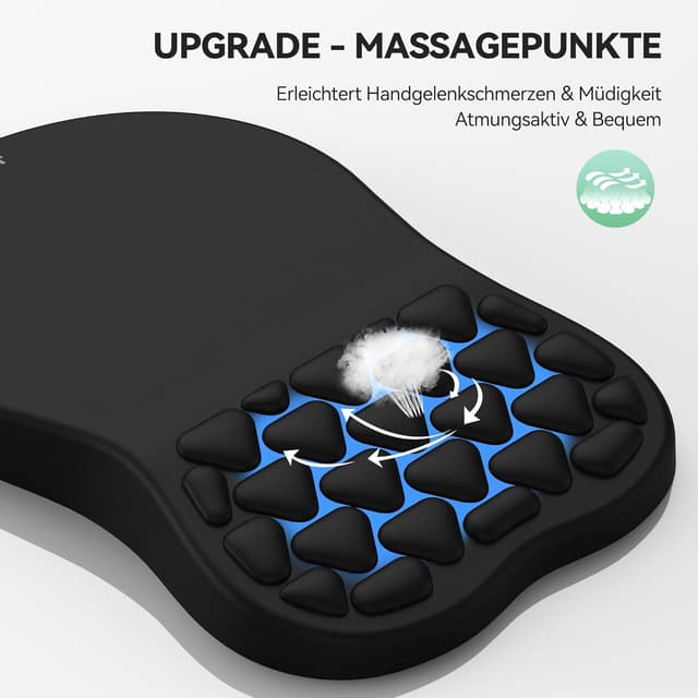 Detalle 2 de TECKNET Ergonomisches Mauspad 30 x 20 cm 🖱