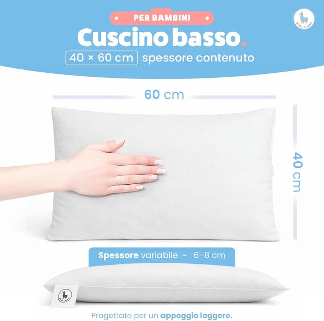 Detalle de Baby Lama Cuscino Lettino Bambino 40x60