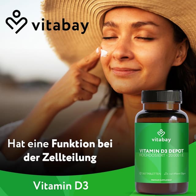 Detalle 2 de Vitabay Vitamin D3 Depot 20.000 I.E.