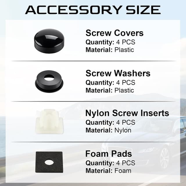 Thumbnail 2 de LivTee Rustproof License Plate Screws 4 Sets