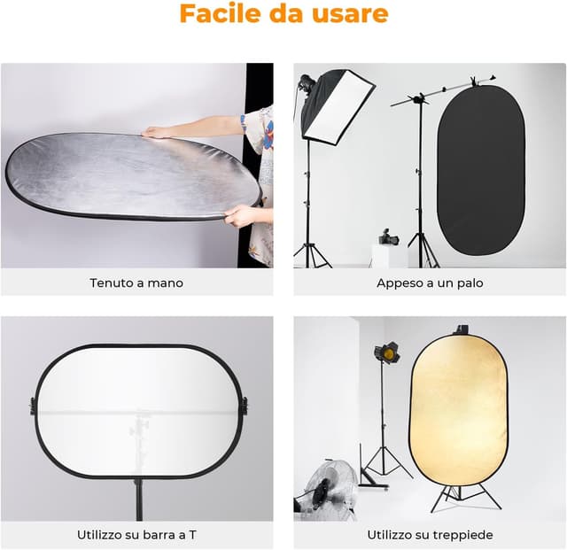 Thumbnail 6 de K&F CONCEPT 5 in1 Riflettore fotografico 60x90cm