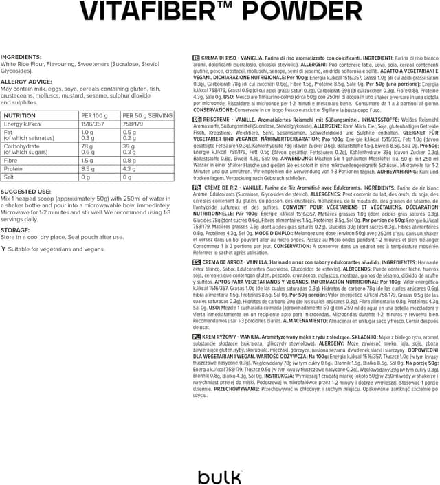 Thumbnail 1 de Bulk VitaFiber poudre 500 g substitut de sucre đœ