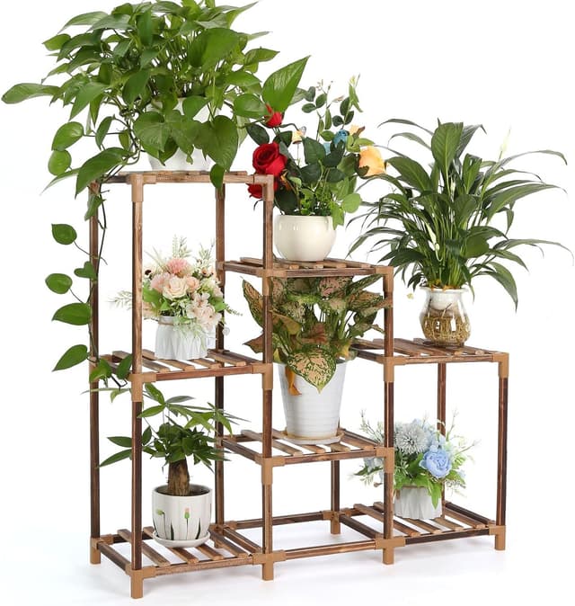 Imagen de Estantería de madera 7 niveles para macetas en OfertitasTOP