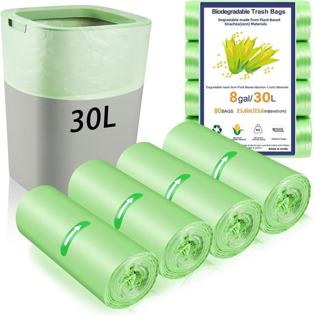 Imagen de 30L 80-Pack Food Waste Bin Bags en OfertitasTOP