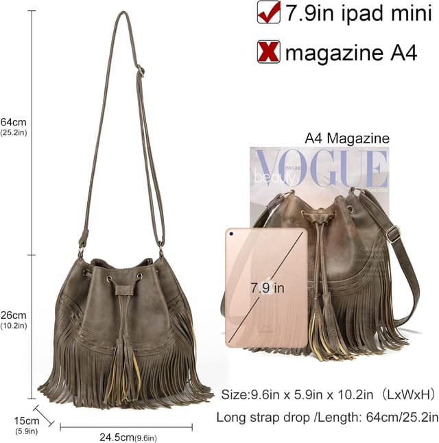 Detalle de Gladdon Leather Bucket Bag for Women