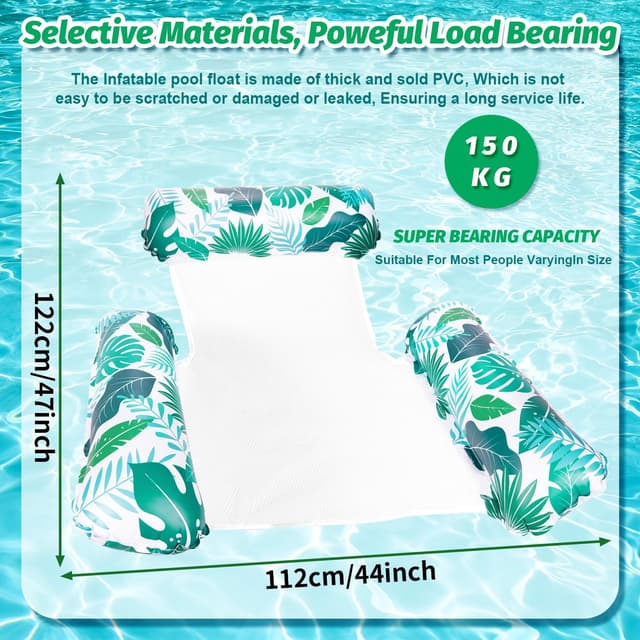 Thumbnail 2 de Alintor 2 Pack Pool Inflatables Inflatable Pool Floats