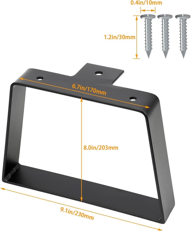 Thumbnail 2 de Signstek Schwarze trapezförmige Tischbeine 20,3 cm