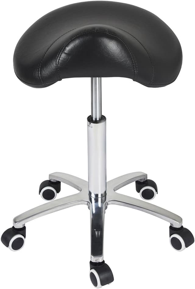 Detalle de Antlu saddle stool rolling chair, 400 lb