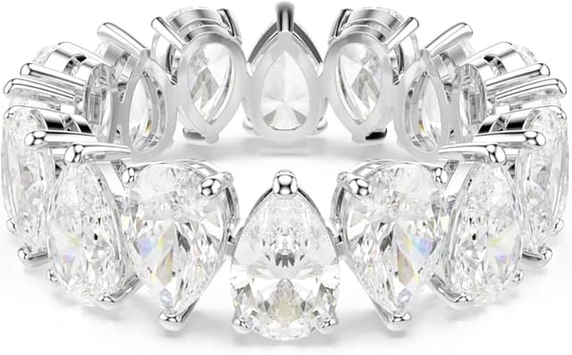 Detalle de Swarovski Matrix Vittore anillo Blanco Talla pera