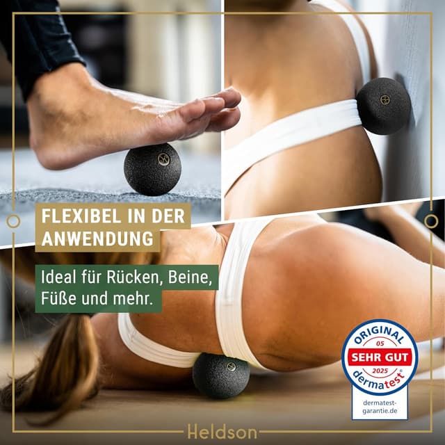 Thumbnail 5 de HELDSON Premium Faszienball 2er Set 6cm & 8cm