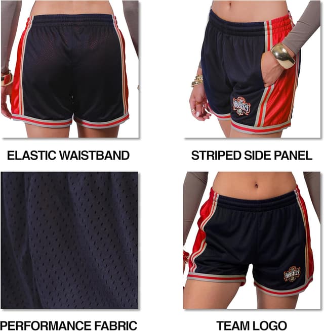Detalle de Ultra Game Women’s WNBA Official Super Soft Teamplayer Basketball Shorts