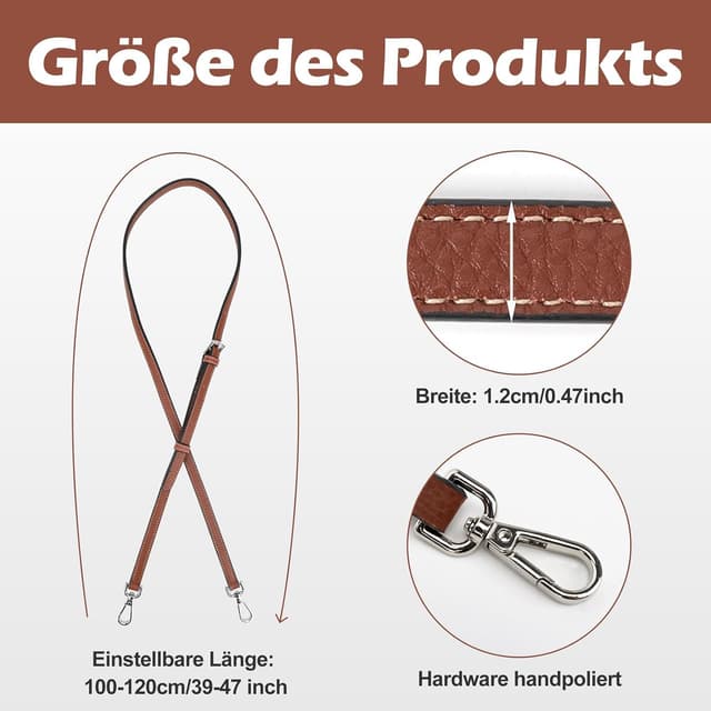 Thumbnail 1 de GADITIEK Schultergurt Longchamp Leder
