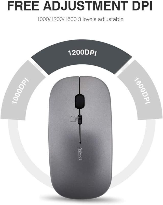 Thumbnail 4 de INPHIC Wireless Mouse Rechargeable 1600 DPI